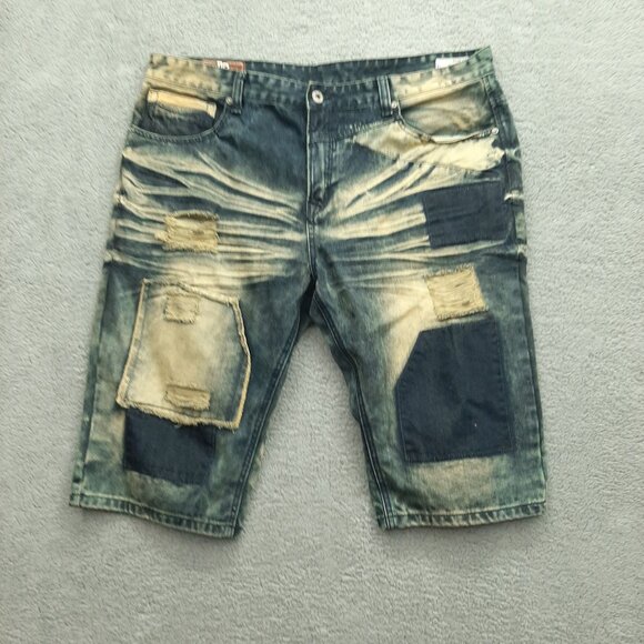 AMERICAN LEGACY AMONGST OTHERS DISTRESSED BLEACHED BLUE JEAN Mens 40 Iconic Slim